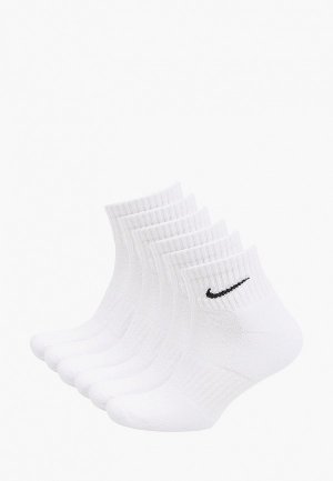 Носки 6 пар Nike. Цвет: белый