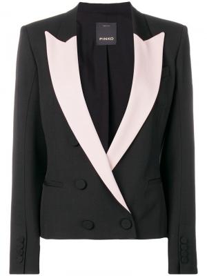 Двубортный пиджак Pinko. Цвет: черный
