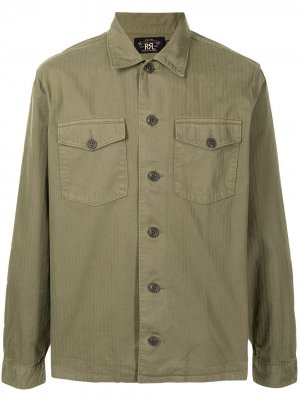 Куртка с воротником Ralph Lauren RRL. Цвет: зеленый