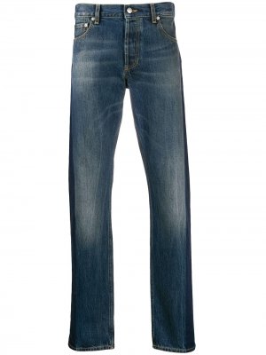 Прямые джинсы с лампасами Alexander McQueen. Цвет: синий
