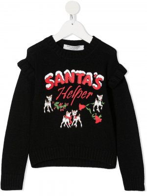 Джемпер Santas Helper Philosophy Di Lorenzo Serafini Kids. Цвет: черный