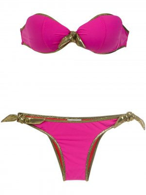 Bandeau bikini set Amir Slama. Цвет: розовый
