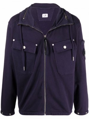 Concealed hood jacket C.P. Company. Цвет: фиолетовый