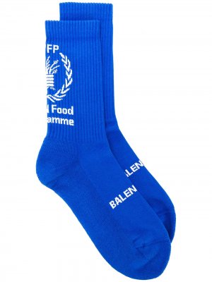 Носки WFP Balenciaga. Цвет: синий