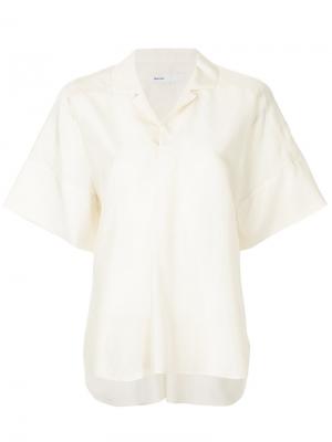 Блузка с короткими рукавами 08Sircus. Цвет: белый