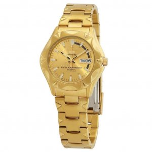 5 Sports Gold Tone из нержавеющей стали с золотым циферблатом, 21 камень, автоматические мужские часы SNZ450J1 100M Seiko