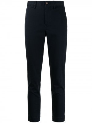 Cropped tapered trousers Polo Ralph Lauren. Цвет: синий