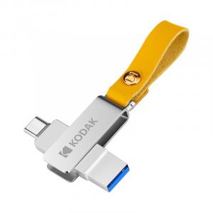K243C Metal USB3.1 USB-флешка-накопитель 32 ГБ/64 ГБ/128 ГБ/256 ГБ флэш-накопитель типа c для ключей USB смартфона Kodak