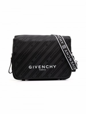 Пеленальная сумка с принтом G Chain Givenchy Kids. Цвет: черный