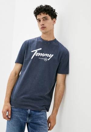 Футболка Tommy Jeans. Цвет: синий