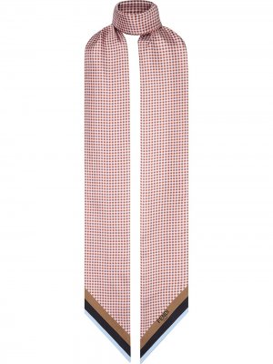 Двусторонний узкий платок Macro Wrappy Fendi. Цвет: розовый