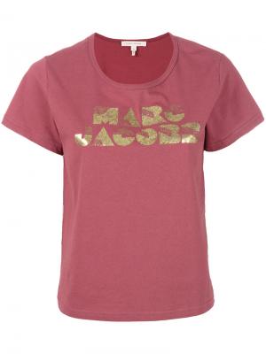 Классическая футболка с логотипом Marc Jacobs. Цвет: розовый и фиолетовый