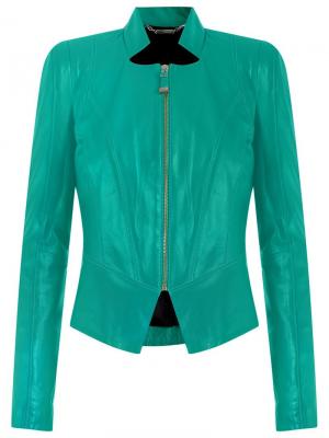 Leather jacket Tufi Duek. Цвет: зеленый