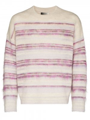 Полосатый свитер Drussell с эффектом градиента Isabel Marant. Цвет: белый