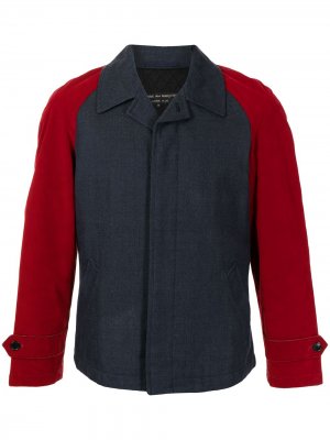 Однобортный пиджак в стиле колор-блок Comme Des Garçons Pre-Owned. Цвет: синий