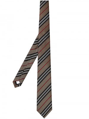 Классический галстук в полоску Icon Stripe Burberry. Цвет: желтый
