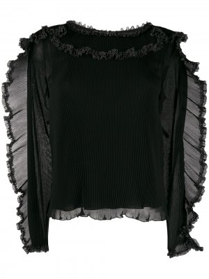Блузка с оборками See by Chloé. Цвет: черный