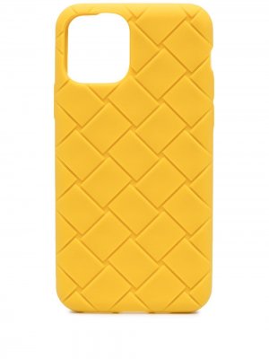 Чехол для iPhone 11 Pro с плетением Intrecciato Bottega Veneta. Цвет: желтый
