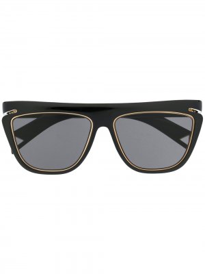 Солнцезащитные очки в квадратной оправе Fendi Eyewear. Цвет: черный