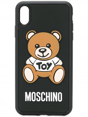 Чехол Toy Teddy для iPhone XS Max Moschino. Цвет: черный