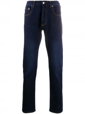 Прямые джинсы средней посадки Ermenegildo Zegna. Цвет: синий