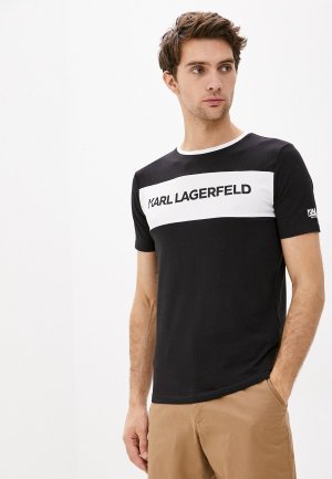 Футболка Karl Lagerfeld. Цвет: черный