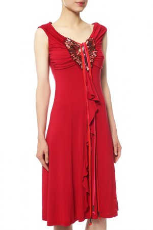 Платье Maria Grazia Severi. Цвет: красный