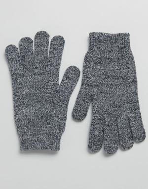 Перчатки для сенсорных гаджетов ASOS. Цвет: серый