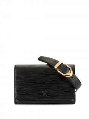 Поясная сумка с откидным клапаном pre-owned Louis Vuitton. Цвет: черный