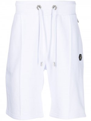 Спортивные шорты со швами Philipp Plein. Цвет: белый