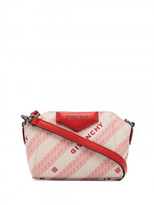 Nano Antigona canvas crossbody bag Givenchy. Цвет: красный