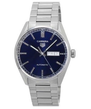 Carrera Stainless Steel Blue Dial Automatic WBN2012.BA0640 100M Мужские часы Tag Heuer