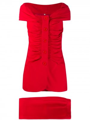 Комплект из юбки и блузки со сборками Gianfranco Ferré Pre-Owned. Цвет: красный