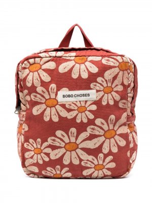 Рюкзак с цветочным принтом Bobo Choses. Цвет: красный