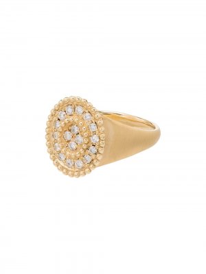 Перстень из желтого золота с бриллиантами Kimai. Цвет: желтый