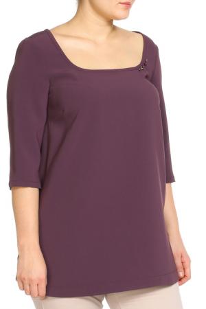 Рубашка-блузка Elena Miro. Цвет: фиолетовый