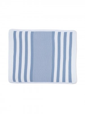 Полосатое одеяло Siola. Цвет: синий