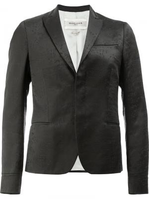 Пиджак с потайной застежкой Rochas. Цвет: чёрный