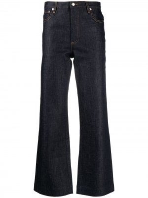 Расклешенные джинсы с завышенной талией A.P.C.. Цвет: синий