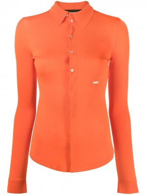 Рубашка поло с длинными рукавами Dsquared2. Цвет: оранжевый