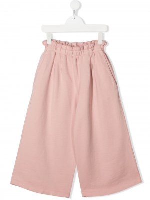 Укороченные брюки широкого кроя Dondup Kids. Цвет: розовый