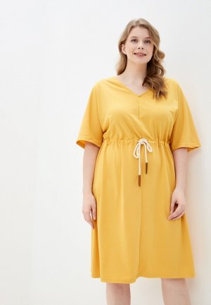 Платье Junarose. Цвет: желтый