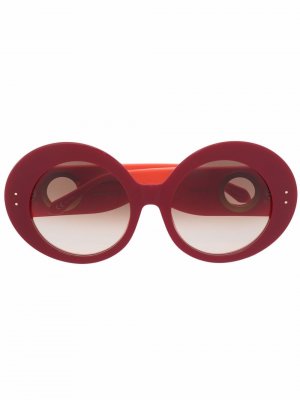 Солнцезащитные очки Donyale с затемненными линзами Paco Rabanne. Цвет: красный