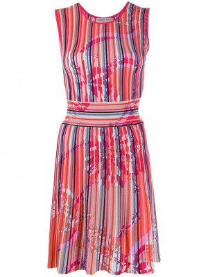 Трикотажное платье со вставками Emilio Pucci. Цвет: оранжевый