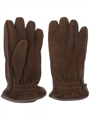 Однотонные перчатки Ermenegildo Zegna. Цвет: коричневый