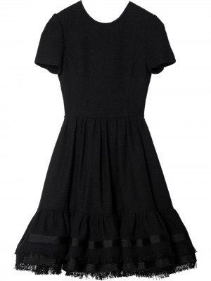Расклешенное платье с баской Carolina Herrera. Цвет: черный