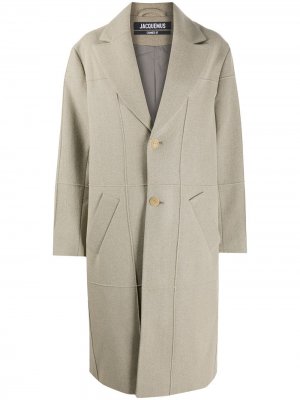 Однобортное пальто Carro Jacquemus. Цвет: коричневый