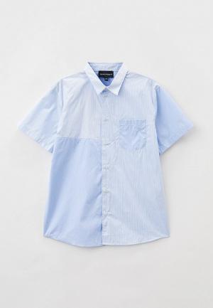 Рубашка Emporio Armani. Цвет: голубой