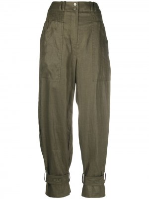 Зауженные брюки Lucky Zimmermann. Цвет: зеленый