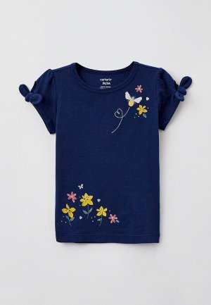 Футболка Carter’s. Цвет: синий